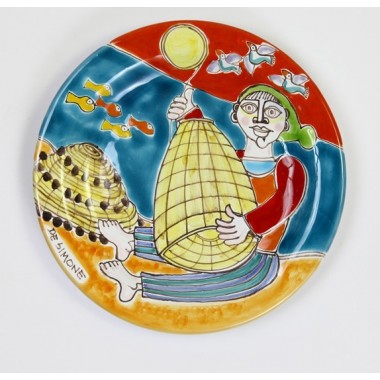 Circular Plate DS 18 cm Fisherman PT18DS-05 Circular Plate DS 18 cm Fisherman PT18DS-05